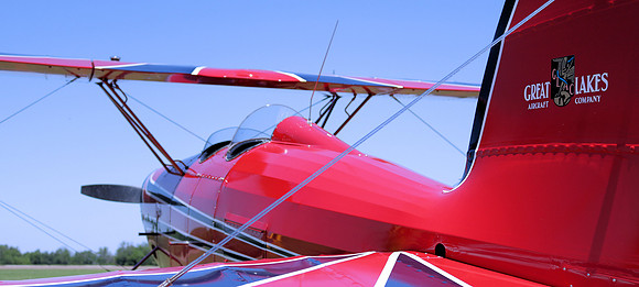 Biplane on display at the 2019 National Biplane Fly In - Junction City, KS.