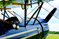 Biplane on display - 2017 National Biplane Fly In - Junction City, KS